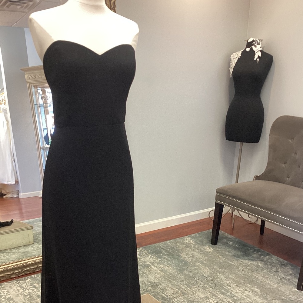Strapless Black formal, by Hayley Paige Occassions, Size 12